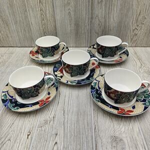 Set Of 5 Christopher Stuart Optima HK201 Pasha’s Palace Cups & Saucers